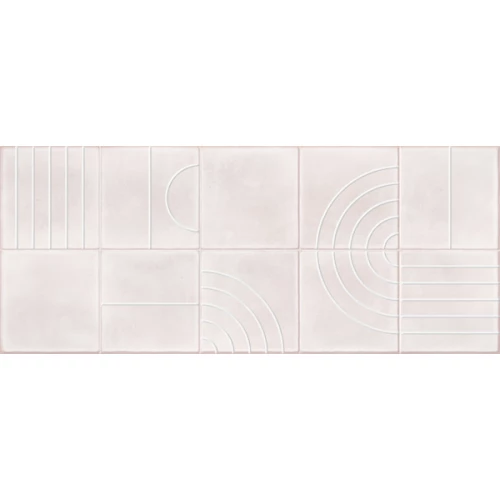 Декор Gracia Ceramica Sweety pink розовый 01 (рельеф) 25х60 см