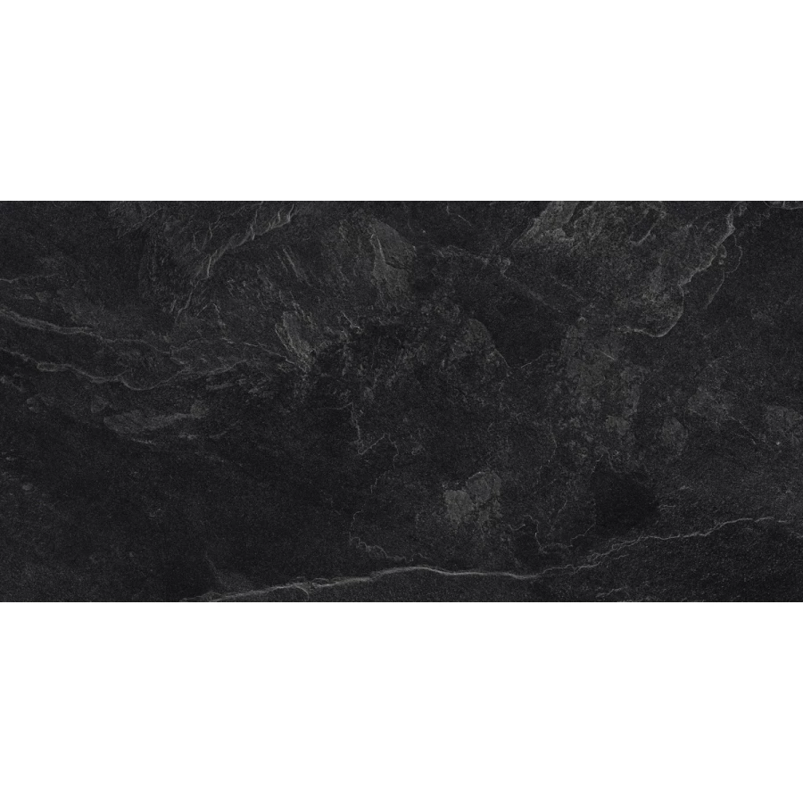 Керамогранит Laparet Archie Nero Pro R10GR STR матовый чёрный 120х60 см