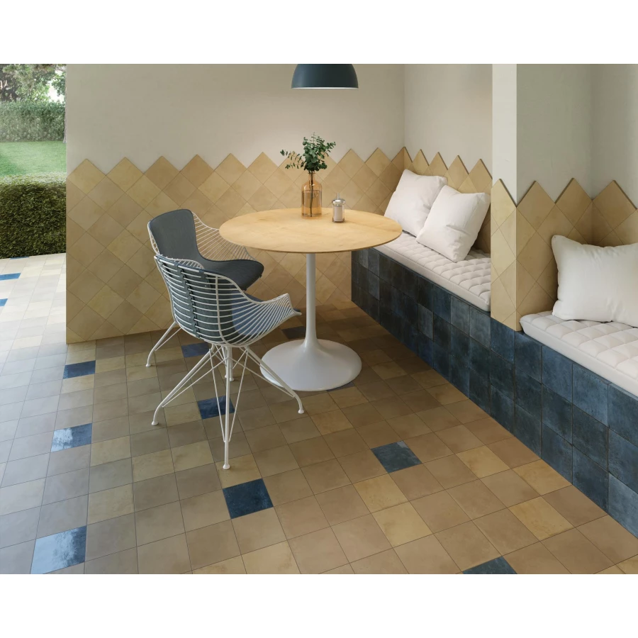 Керамогранит Dune Ceramica Agadir Lago глянцевый синий 188577 14,7х14,7 см