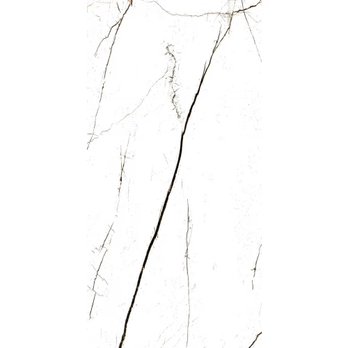 Керамогранит Goldis Tile Elegance White Semi Polished Rectified глянцевый белый 120х60 см