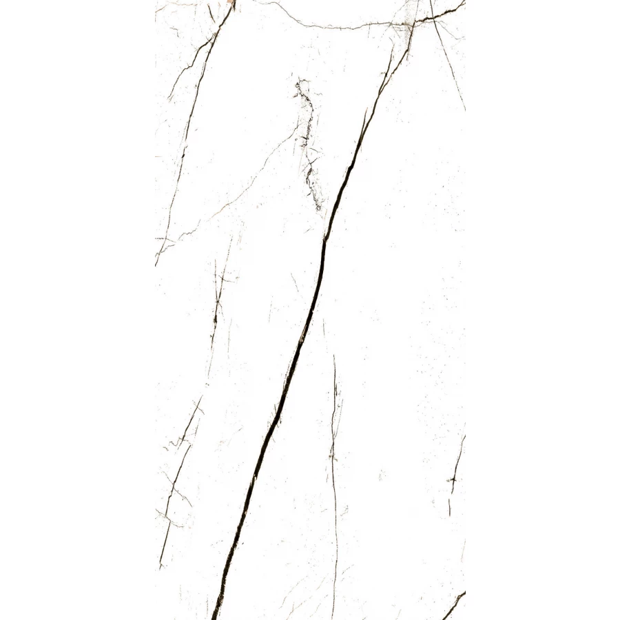 Керамогранит Goldis Tile Elegance White Semi Polished Rectified глянцевый белый 120х60 см