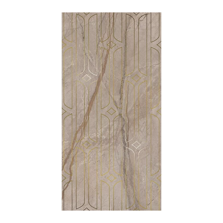 Плитка настенная Kerama Marazzi Ифран Декор обрезной глянцевый светло-бежевый KMD3STA071BR 119,5х60 см