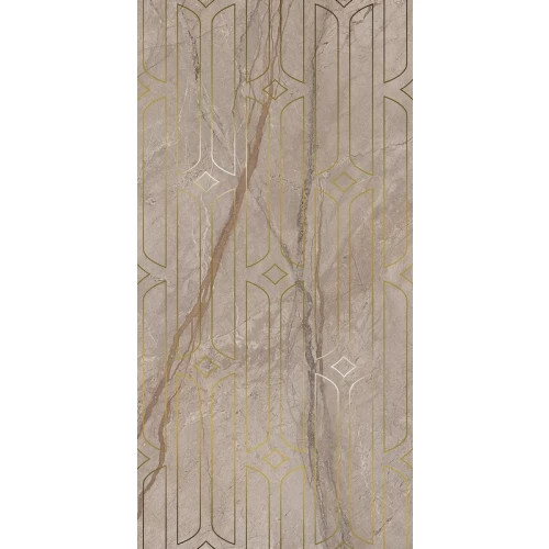 Плитка настенная Kerama Marazzi Ифран Декор обрезной глянцевый светло-бежевый KMD3STA071BR 119,5х60 см