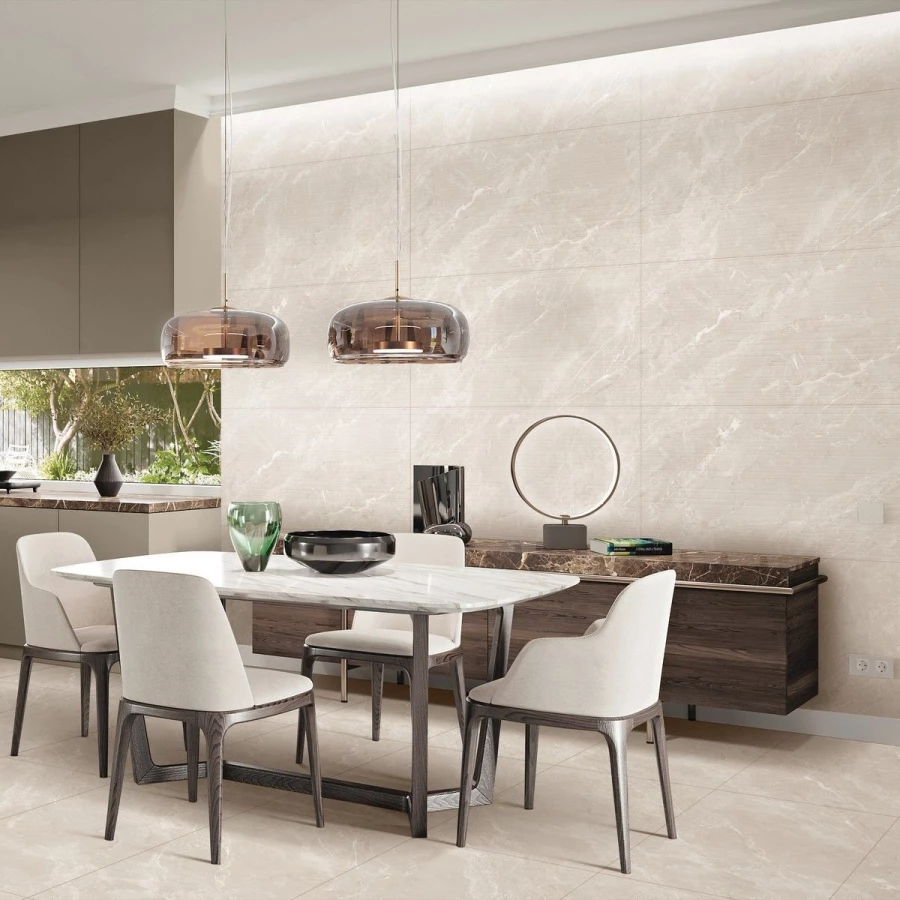 Керамогранит Neodom Marble Luminia Beige DG Carving матовый бежевый N40025 120х60 см