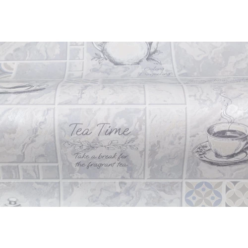 Обои виниловые Palitra Home Tea Time HomeColor серые HC11060-46 0,53х10,05 м