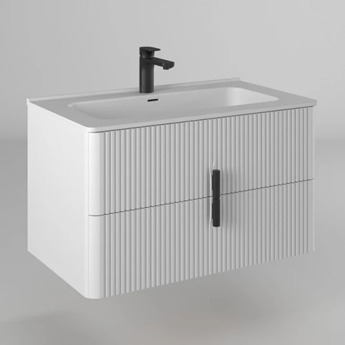 Тумба консольная Briz Бьянко матовая белая 100 см