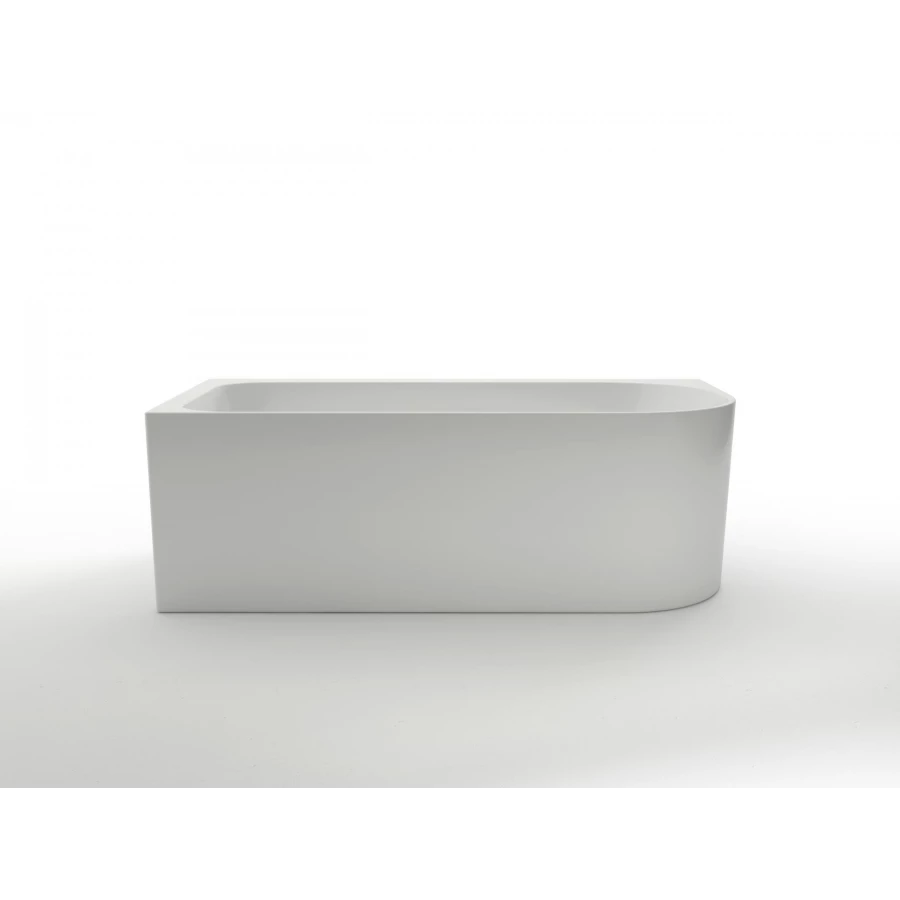 Ванна акриловая Azario Luton пристенная в комплекте с сифоном и металлической рамой левая белая LUT17080 L 170x80x58 см