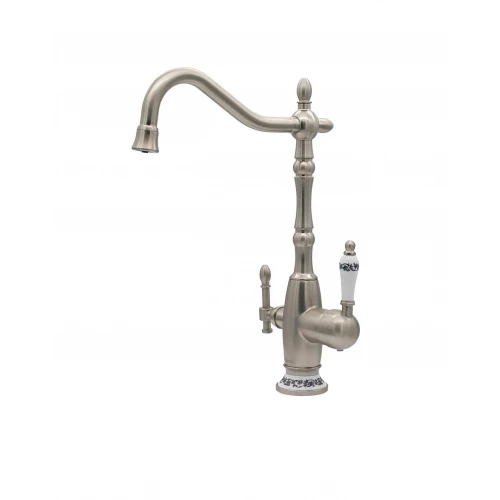 Смеситель с подключением фильтра (2в1) Milacio Castellon Ceramic MC.514.SN сатин