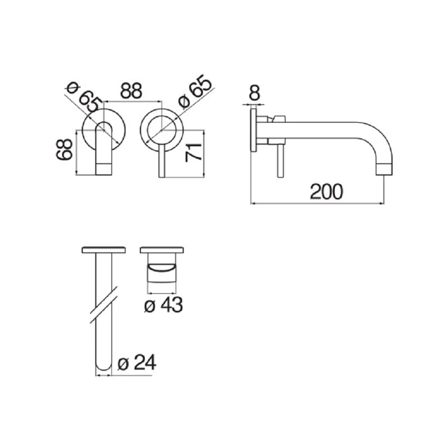 Смеситель для раковины Nobili Live Chrome LV00199/1CR