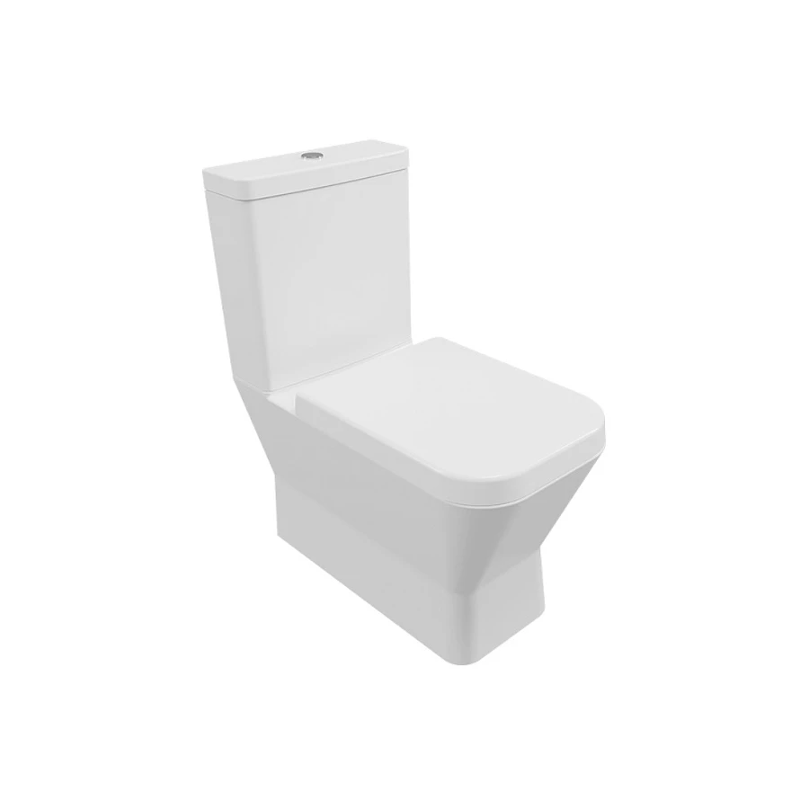 Унитаз напольный Serel Diagonal с тонким сиденьем с микролифтом DG02SL