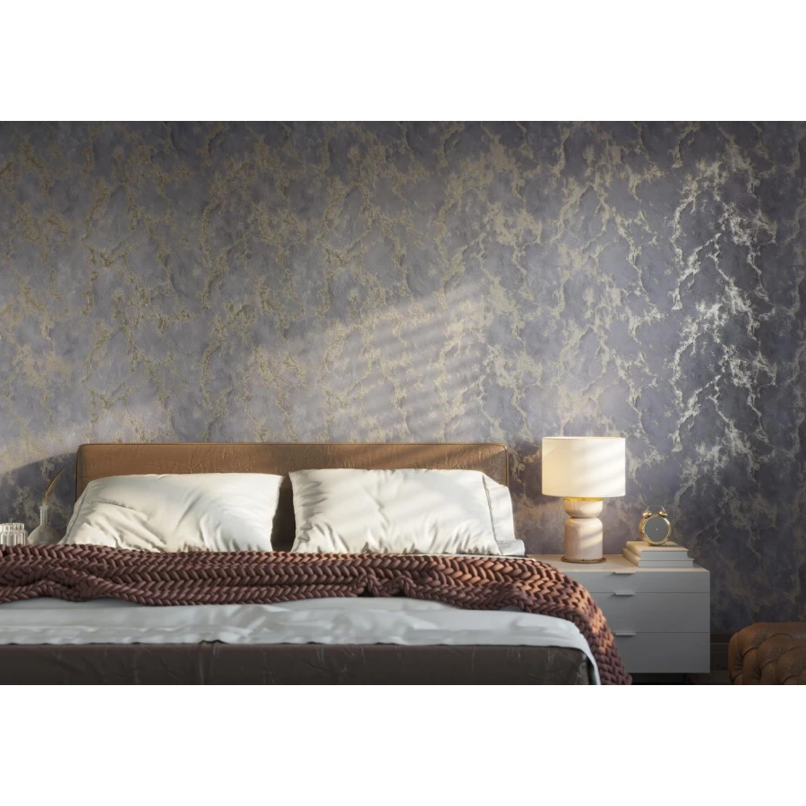 Обои флизелиновые Palitra Life Volga Палитра черные PL72168-44 1,06х10,05 м