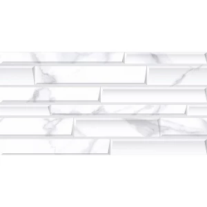 Керамическая плитка Kerlife Calacatta Bianco Bricks Rel 33 63х31,5 см