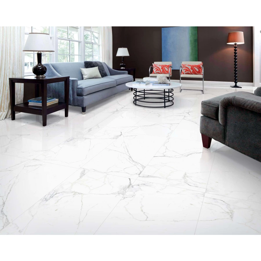 Керамогранит Arcadia Ceramica Luce Statuario Full Polished глянцевый белый FP1002-A 120х60 см