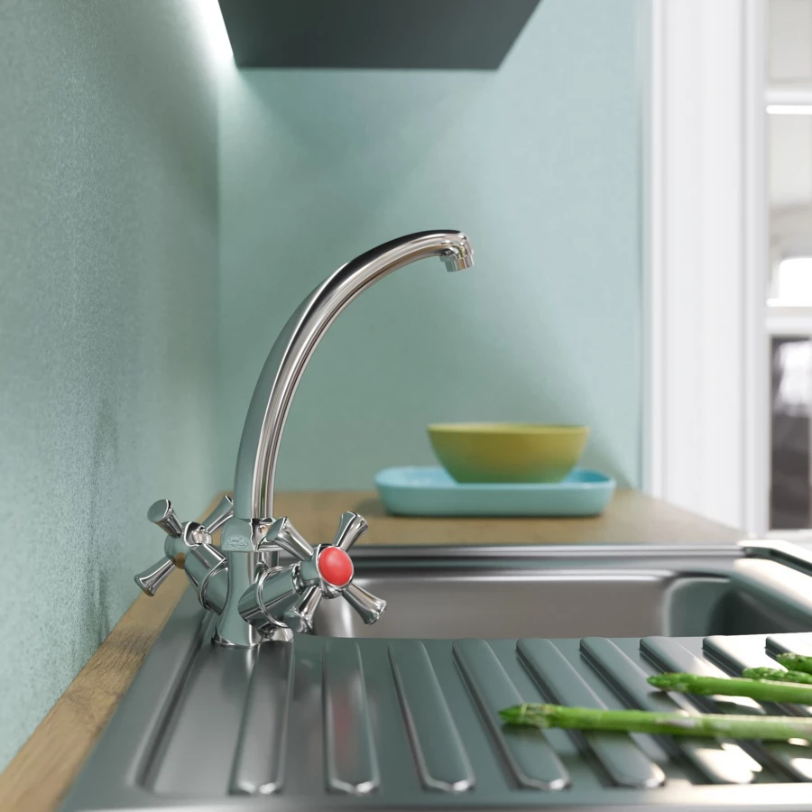 Смеситель для кухни MixLine ML10-03 522138 хром черный