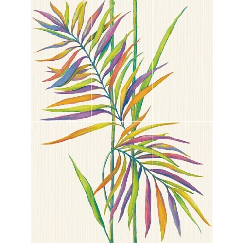 Панно Нефрит-Керамика Кураж-2 Тропикана светлый 06-01-1-62-03-21-066-0 60х80