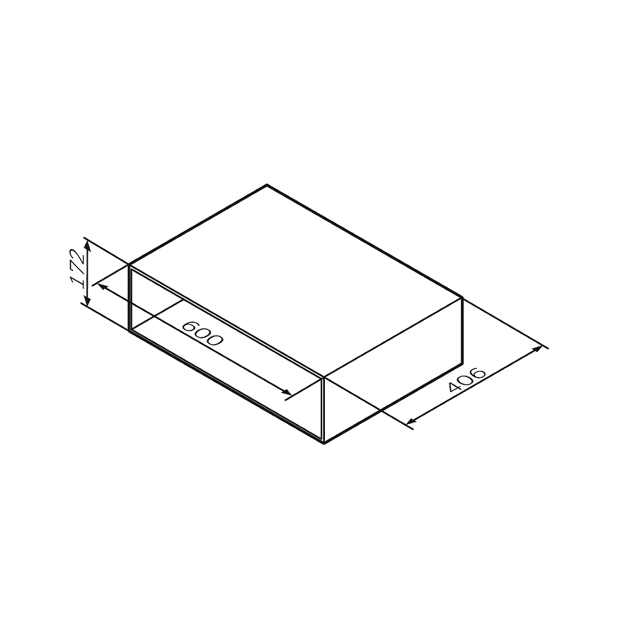 Ниша для хранения Am Pm Gem орех M90OHX0600NF 60 см