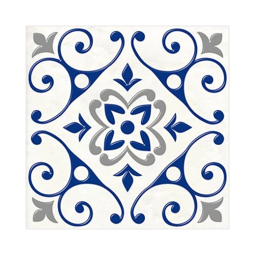 Декор Нефрит-Керамика Сиди-Бу-Саид серый 04-01-1-14-03-65-1000-2 20х20 см