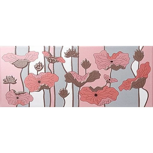 Декор Kerama Marazzi Городские цветы красный 20х50 см