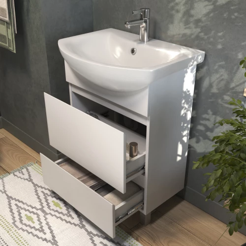 Тумба под раковину Vigo Wing 600-0-2 белый tn.WIN.BAL.60.2Y белый