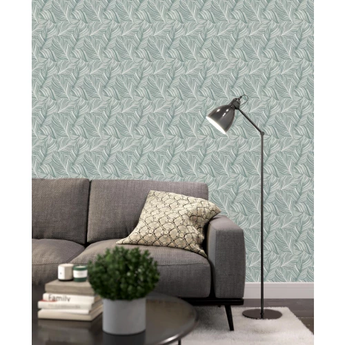 Обои виниловые Palitra Home Tilia HomeColor зеленые HC31187-71 1,06х10,05 м