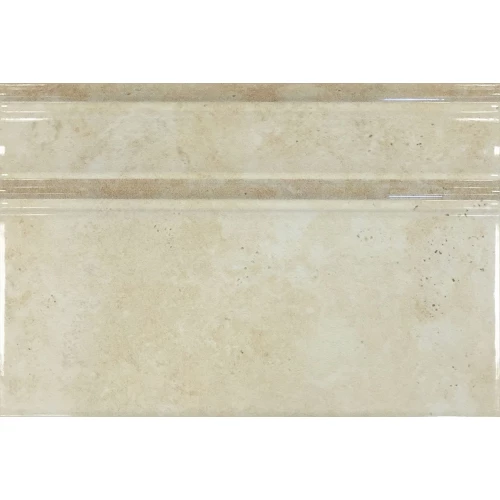 Плитка керамическая Saloni Ceramica Терме Зоцало Црема / Terme Zocalo Crema глянцевая бежевая CFZ620 31х20 см