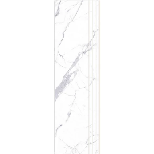 Ступень Meili Ceramica Logan Matt с насечками матовая белая FAMS50135 120х35 см