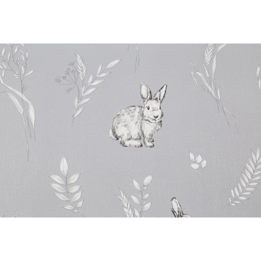 Обои флизелиновые VOG Collection Funny Bunny серые VV72059-41 1,06х10,05 м