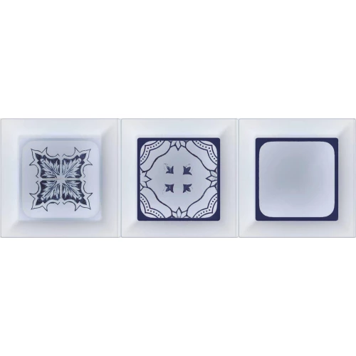 Декор Absolut Keramika Monocolor 10x30 Decor Cube Cobalto KL AK0545 30х10 см