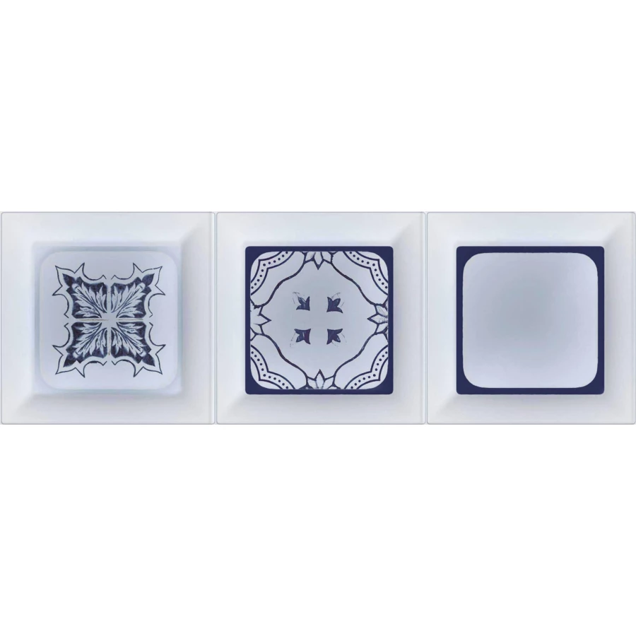 Декор Absolut Keramika Monocolor 10x30 Decor Cube Cobalto KL AK0545 30х10 см