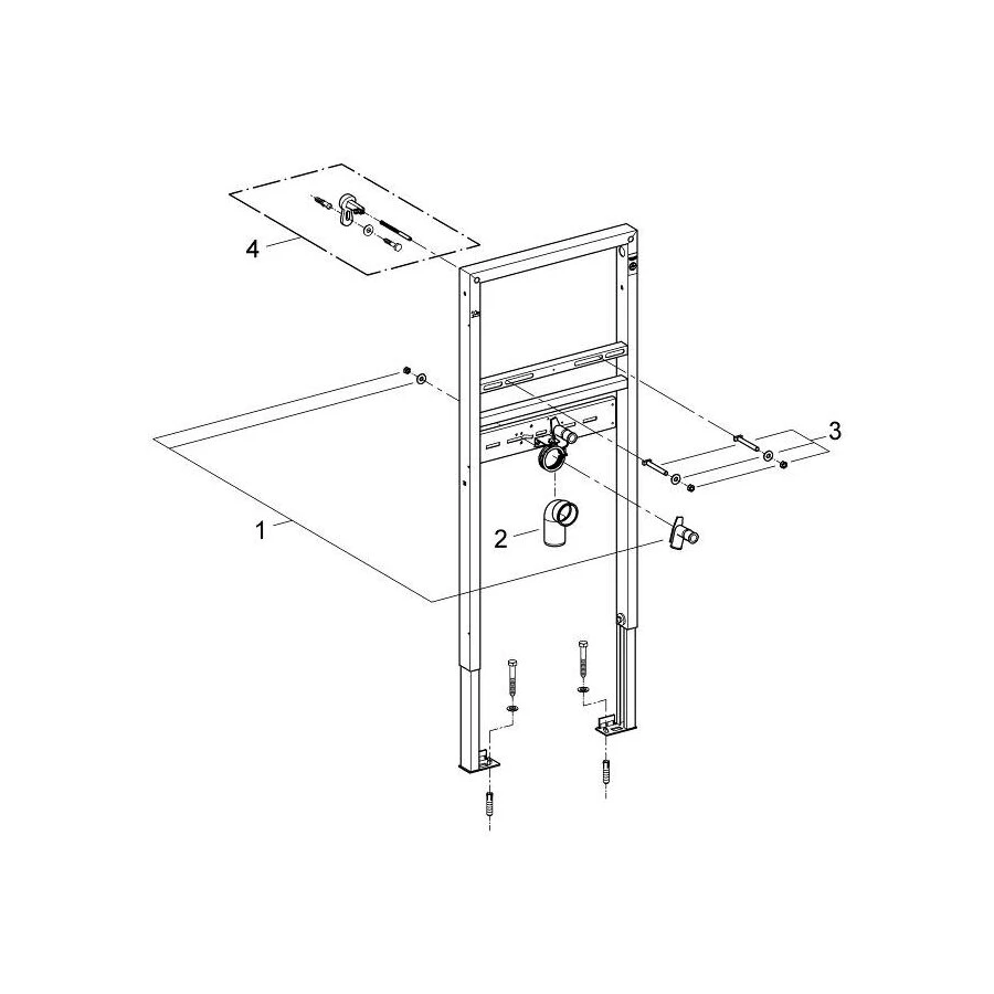 Инсталляция для раковины Grohe Rapid SL 38554001
