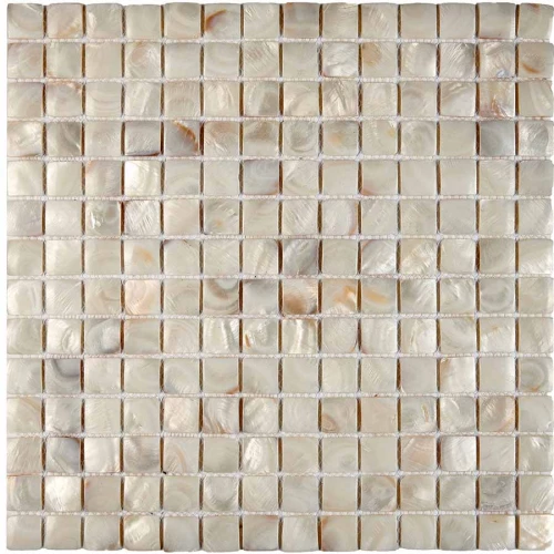 Мозаика из натурального перламутра Pixel mosaic Перламутр чип 20x20 мм сетка Pix703 30,5х30,5 см