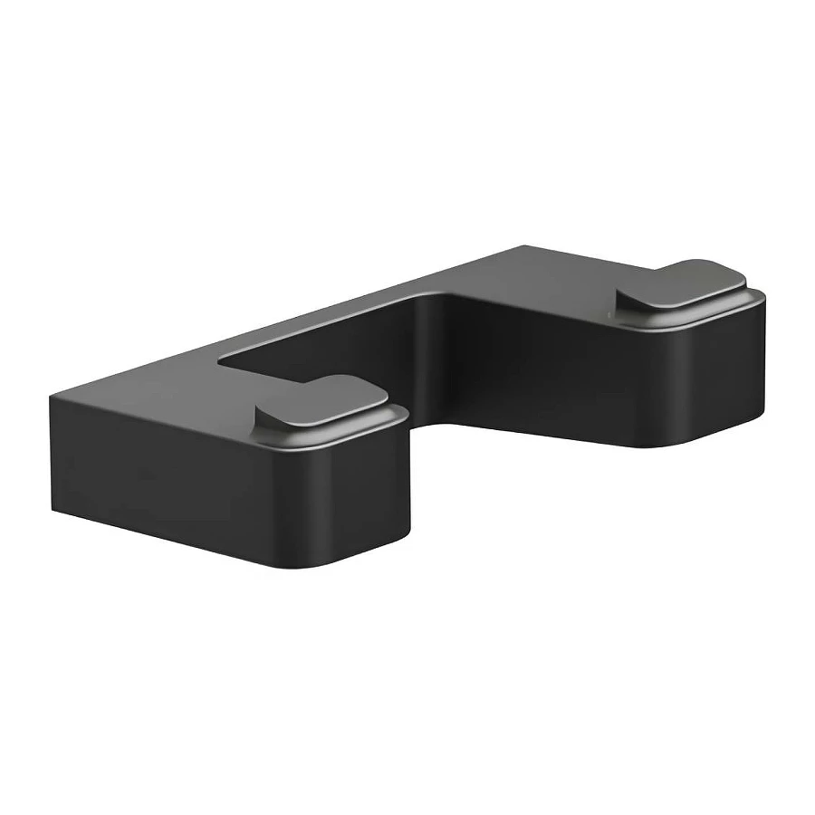 Двойной крючок Ravak 10° черный матовый X07P554