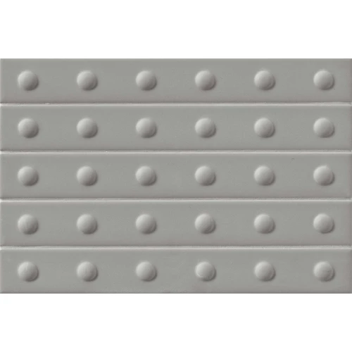 Плитка настенная Mutina Пунто Уп Матт Грей / Punto Up Matt Grey матовая серая BOPULM02 31,5х21,1 см