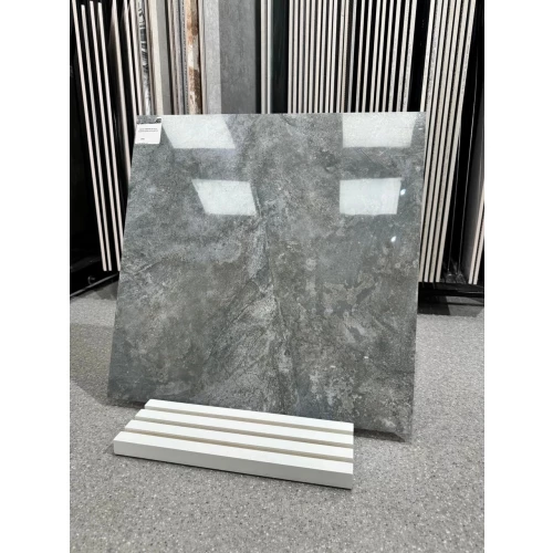 Керамогранит A-Ceramica Nirvana глянцевый серый 60х60 см