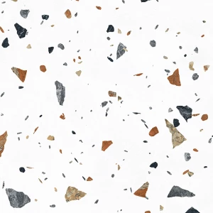 Керамогранит Laparet Terazzo Bianco карвинг матовый цветной 60х60 см