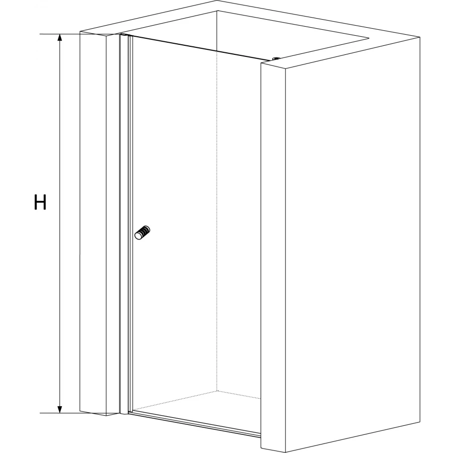 Душевая дверь RGW Dolphin TN-03 Прозрачное 700 54930307-11