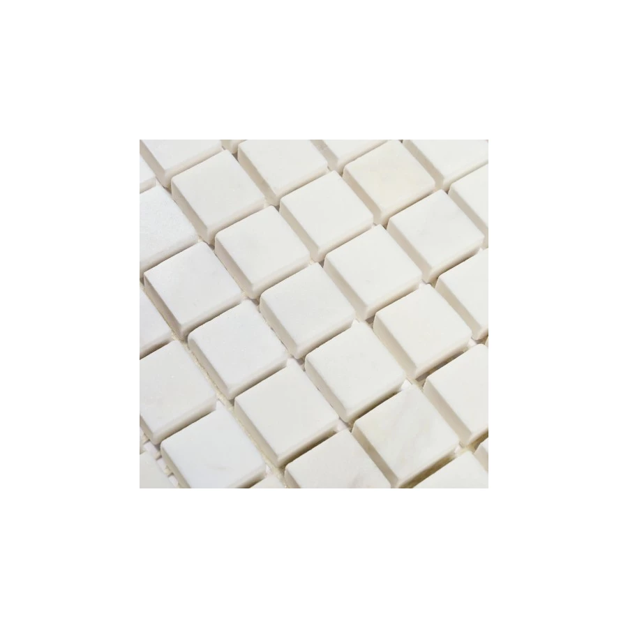 Мозаика Bonaparte Каменная мозаика Winter 15х15 белая 30,5х30,5 см