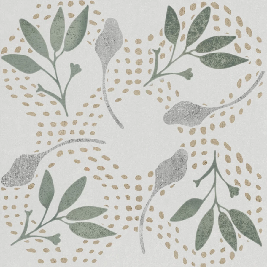 Керамогранит Harmony Peronda Dakar Oasis матовый серо-зеленый 3356237716 12,3х12,3 см