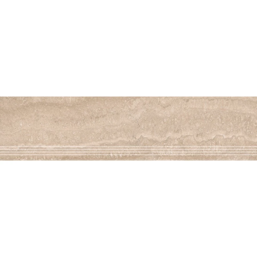 Ступень из керамогранита Kerama Marazzi Риальто матовая бежевая SG560420R/GR 119,5х30 см