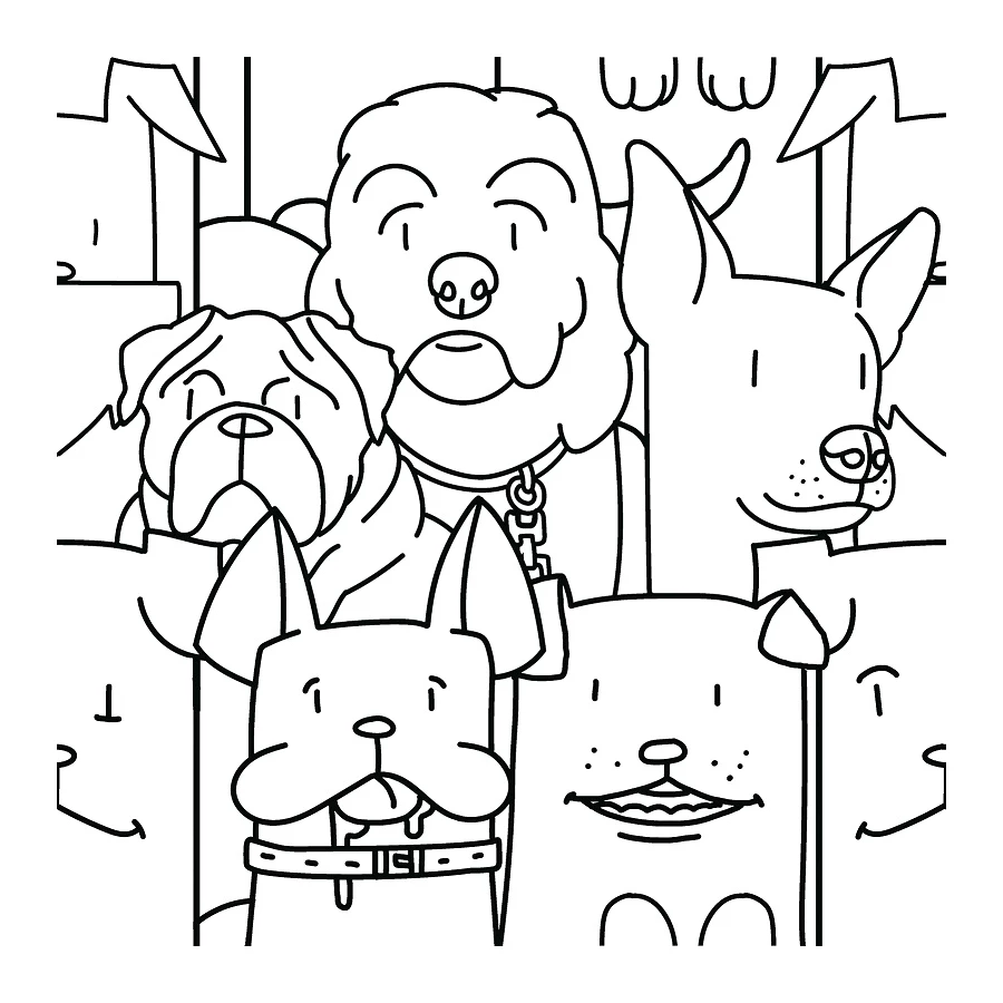 Керамогранит Codicer Oh My Dog White 25x25 см