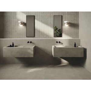 Плитка настенная Ape Ceramica Verse Bach Mud Rect матовая коричневая A044651 120x40 см