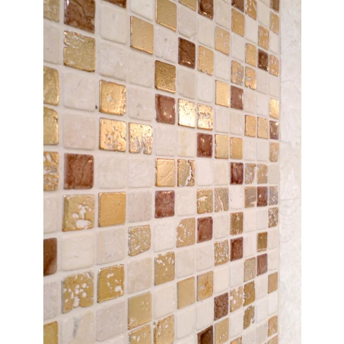 Мозаика из натурального камня Caramelle Mosaic Classica 12 бежево-коричневый 31х31 см