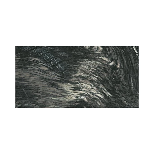 Керамогранит Azulejos Benadresa Galery Black Pulido глянцевый черный 260х120 см