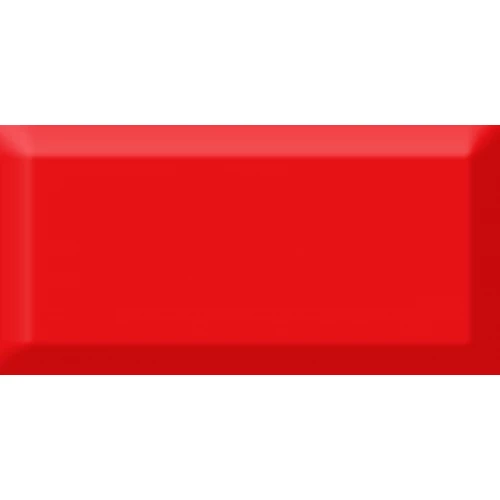 Плитка настенная Absolut Keramika Monocolor Rojo Biselado Brillo ABC0000105 15х7.5 см