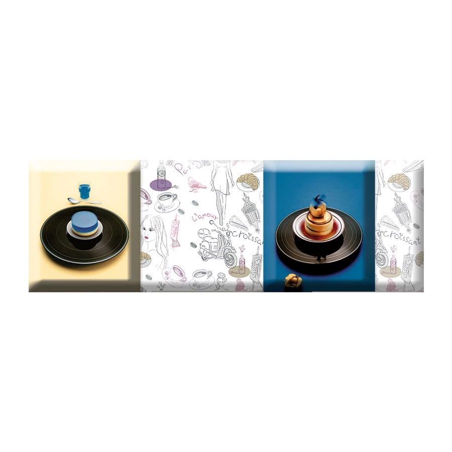 Декор Absolut Keramika Monocolor 10x30 Decor Dessert 02 KL AK0797 30х10 см