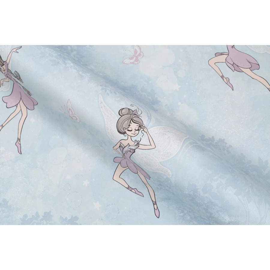Обои флизелиновые Palitra Home Mary Fairy HomeColor голубые HC72343-65 1,06х10,05 м