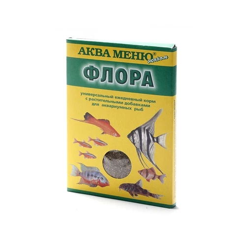 Корм для рыб Aquamenu Флора ежедневный с растительными добавками 788 30 г