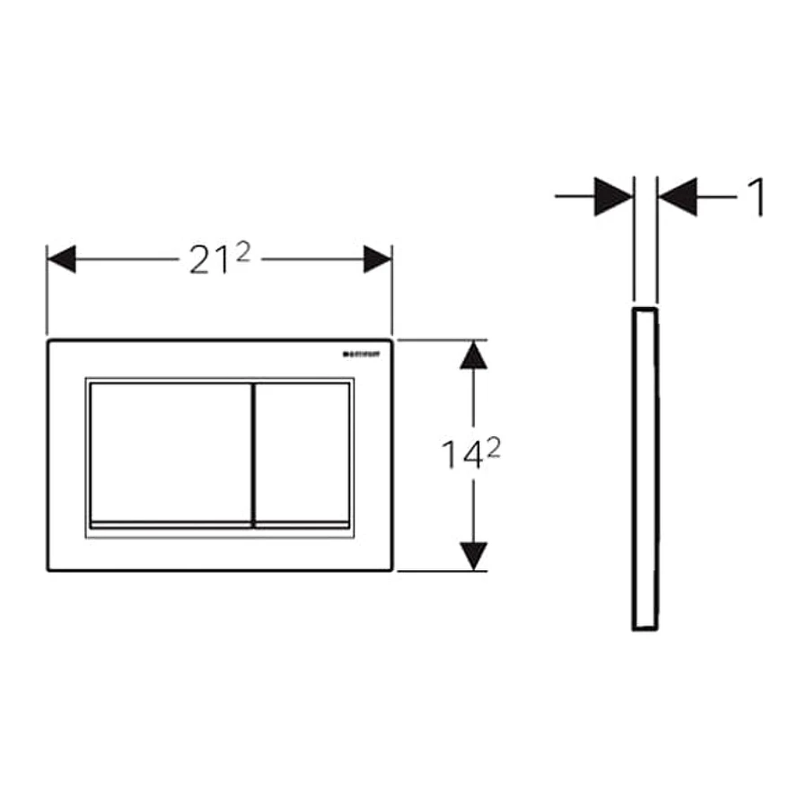 Смывная клавиша Geberit Omega 30 115.080.KM.1