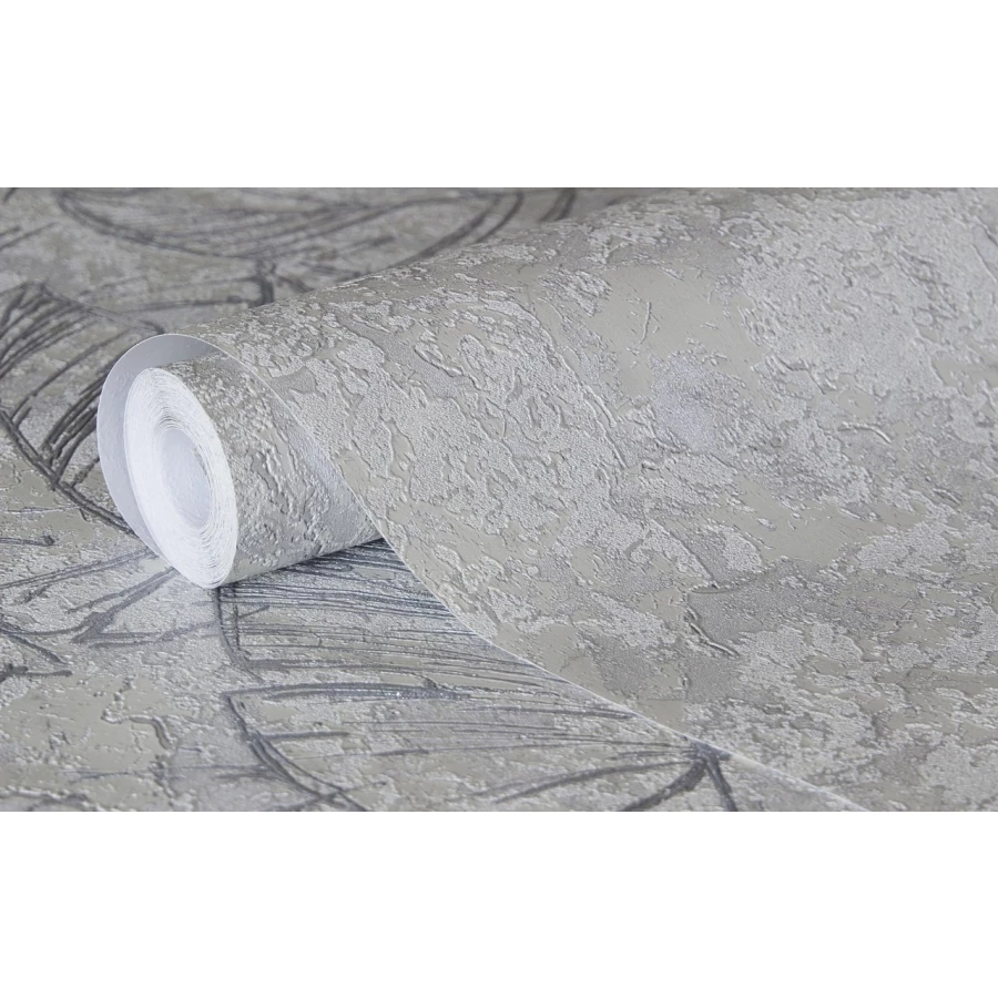 Обои флизелиновые Аспект Deluxe Фиджи серые 70346-14 1,06х10,05 м