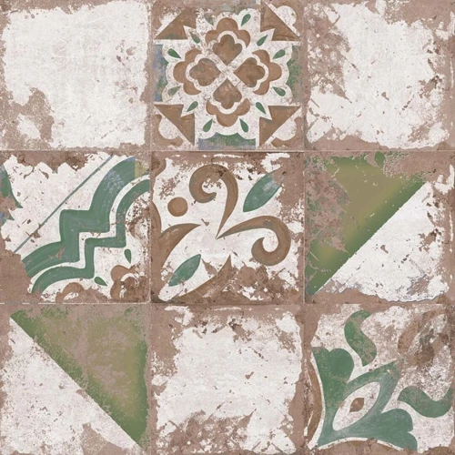 Керамогранит El Molino Memory 7 Verde Brillo матовый с блеском многоцветный 58х58 см